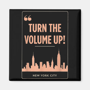 Erhöhen Sie Die Lautstärke Nyc Skyline Zohran Mamd Magnet