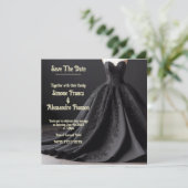 Erhöhen Sie Ihr Bridal-Thema mit Schwarz muffiger  Ankündigung (Stehend Vorderseite)