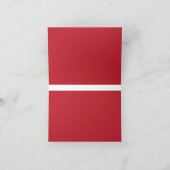 Erhöhen Sie Ihr Design durch einen roten Hintergru Dankeskarte (Innenseite)