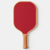 Erhöhen Sie Ihr Design durch einen roten Hintergru Pickleball Schläger (Vorderseite)