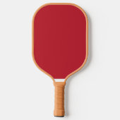Erhöhen Sie Ihr Design durch einen roten Hintergru Pickleball Schläger (Rückseite)
