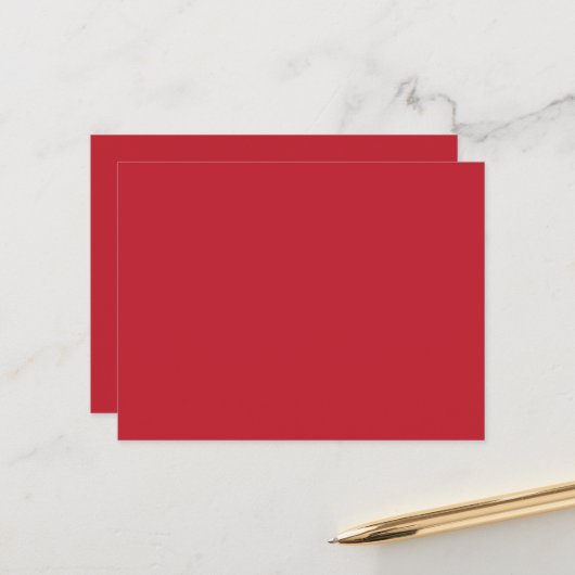 Erhöhen Sie Ihr Design durch einen roten Hintergru Postkarte (Vorderseite/Rückseite Beispiel)