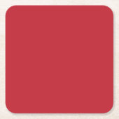 Erhöhen Sie Ihr Design durch einen roten Hintergru Rechteckiger Pappuntersetzer (Vorderseite)