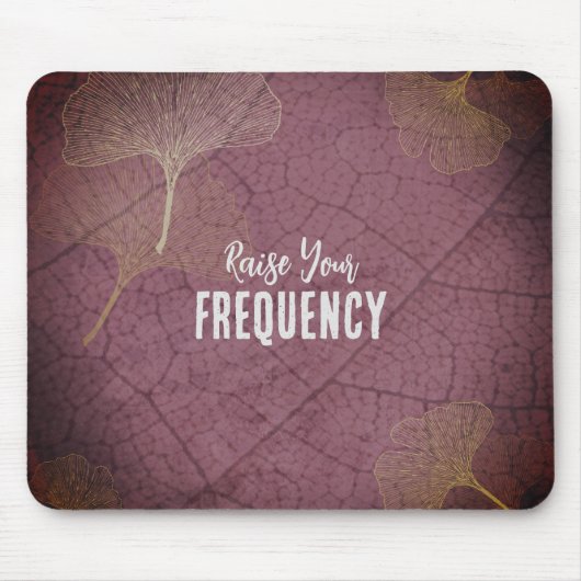 Erhöhen Sie Ihr Frequenzangebot für Ginkgo-Blätter Mousepad (Vorne)