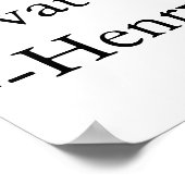 Erhöhen Sie Ihr Leben. Poster (Ecke)