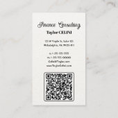 Erhöhen Sie Ihr Netzwerk mit Beruflichem QR-Code Visitenkarte (Rückseite)