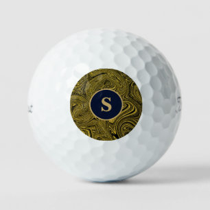 Erhöhen Sie Ihr Spiel mit Black & Gold Labyrinth  Golfball