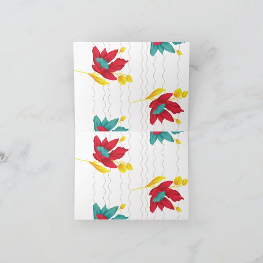 Erhöhen Sie Ihre Dankeschön-Notizen mit moderner T Dankeskarte (Innenseite)