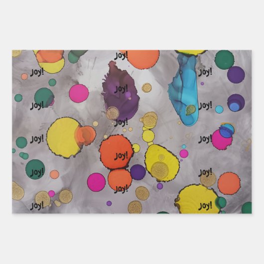 Erhöhen Sie Ihre Feier mit bunter Laune! Geschenkpapier Set (Vorderseite 2)