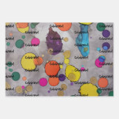 Erhöhen Sie Ihre Feier mit bunter Laune! Geschenkpapier Set (Vorderseite)