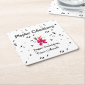 Erhöhen Sie Ihre Markenbezeichnung mit hochwertige Rechteckiger Pappuntersetzer (angewinkelt)