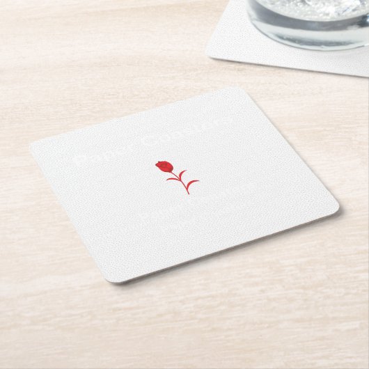 Erhöhen Sie Ihre Markenbezeichnung mit hochwertige Rechteckiger Pappuntersetzer (angewinkelt)