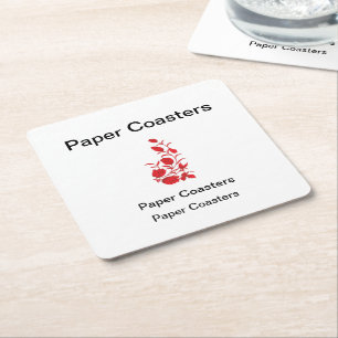 Erhöhen Sie Ihre Markenbezeichnung mit hochwertige Rechteckiger Pappuntersetzer