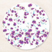 Erhöhen Sie Ihre Markenbezeichnung mit hochwertige Runder Pappuntersetzer (Vorderseite)