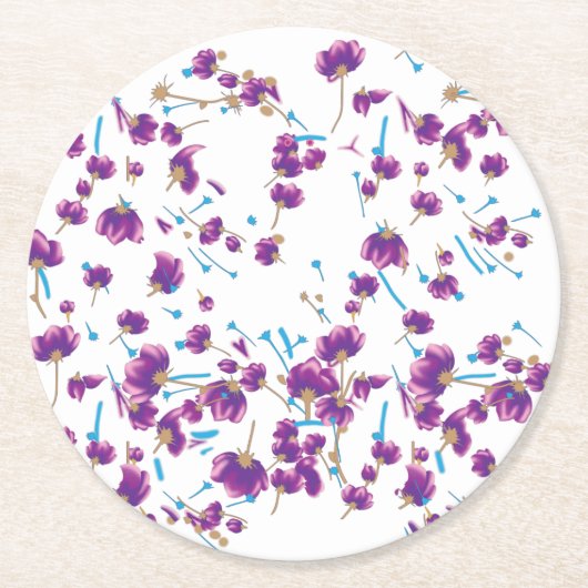 Erhöhen Sie Ihre Markenbezeichnung mit hochwertige Runder Pappuntersetzer (Vorderseite)