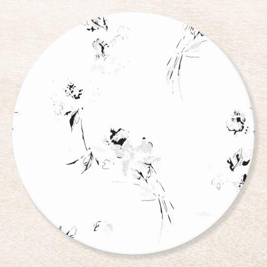 Erhöhen Sie Ihre Markenbezeichnung mit hochwertige Runder Pappuntersetzer (Vorderseite)