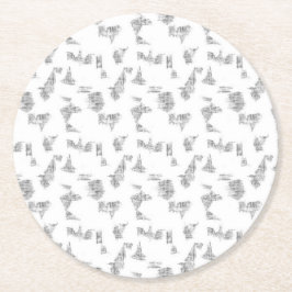 Erhöhen Sie Ihre Markenbezeichnung mit hochwertige Runder Pappuntersetzer