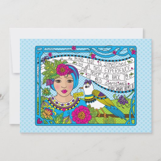 Erhöhen Sie Ihre Mind_Flat Karte 7"x5" (Vorderseite)