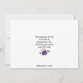 Erhöhen Sie Ihre Mind_Flat Karte 7"x5" (Rückseite)