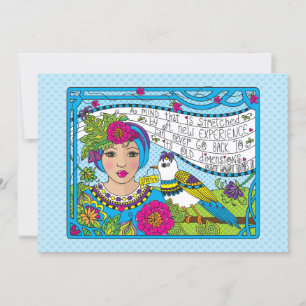 Erhöhen Sie Ihre Mind_Flat Karte 7"x5"