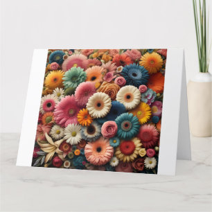Erhöhen Sie Ihre Raumfarbe Gerbera Daisy Floral Dankeskarte