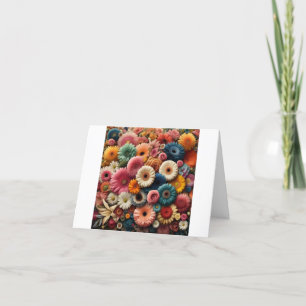 Erhöhen Sie Ihre Raumfarbe Gerbera Daisy Floral Dankeskarte