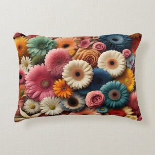 Erhöhen Sie Ihre Raumfarbe Gerbera Daisy Floral Dekokissen