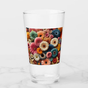 Erhöhen Sie Ihre Raumfarbe Gerbera Daisy Floral Glas