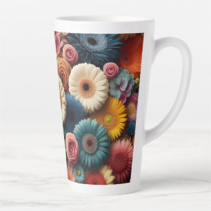Erhöhen Sie Ihre Raumfarbe Gerbera Daisy Floral Milchtasse