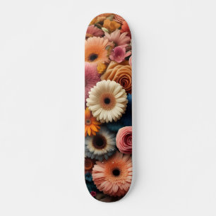 Erhöhen Sie Ihre Raumfarbe Gerbera Daisy Floral Skateboard