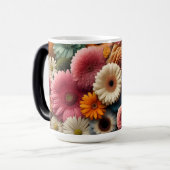 Erhöhen Sie Ihre Raumfarbe Gerbera Daisy Floral Verwandlungstasse (Vorderseite Links)