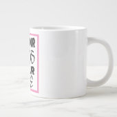 Erhöhen Sie Ihre Wörter ein motivierend Zitat Spez Jumbo-Tasse (Rechts)