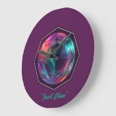 Erhöhen Sie Ihren inneren Sparkle Große Wanduhr (Winkel)