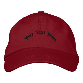 Erhöhen Sie Ihren Look mit Ihrem Text hier Custom- Bestickte Baseballkappe