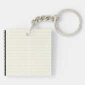 Erhöhen Sie Ihren Platz mit White and Gold Geometr Schlüsselanhänger (Rückseite)