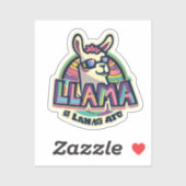 Erhöhen Sie Ihren Stil mit lama-Inspirierter Stick Aufkleber (Blatt)