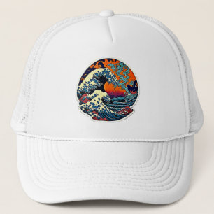 Erhöhen Sie Ihren Stil: Nami The Great Wave Artwor Truckerkappe