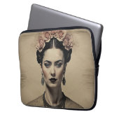 Erhöhen Sie Ihren technischen Stil mit Frida Kahlo Laptopschutzhülle (Vorderseite Links)