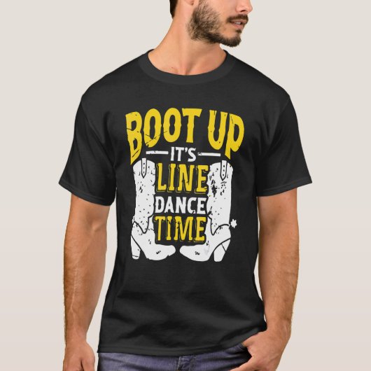 Erhöht den Tanzstil der Line Dance Times T-Shirt (Vorderseite)