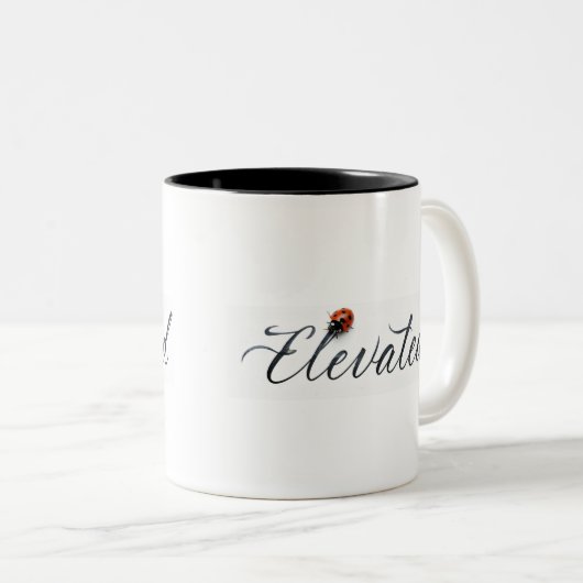 Erhöht mit einem Ladybug Zweifarbige Tasse (VorderseiteRechts)