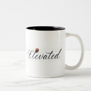 Erhöht mit einem Ladybug Zweifarbige Tasse