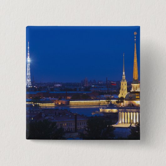 Erhöhte Ansicht des Fernsehturms Button (Vorderseite)