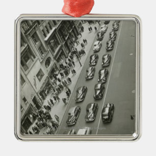 Erhöhte Ansicht USA New York New York City Ornament Aus Metall