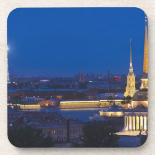 Erhöhte Aussicht auf den Fernsehturm Untersetzer