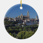 Erhöhte Aussicht auf die Kathedrale Segovia Keramik Ornament (Hinten)