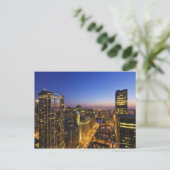 Erhöhte Aussicht, Fluss Chicago Postkarte (Stehend Vorderseite)