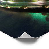 Erhöhte City-Skyline von Brickell Key Poster (Ecke)