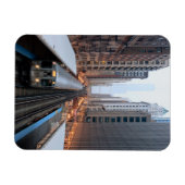 Erhöhte Eisenbahn in Chicago über Wabash Magnet (Horizontal)