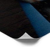 Erhöhte Eisenbahn in Chicago über Wabash Poster (Ecke)