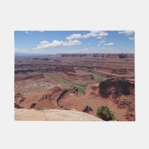 Erhöhte Sicht auf den Colorado River, Utah Fußmatte